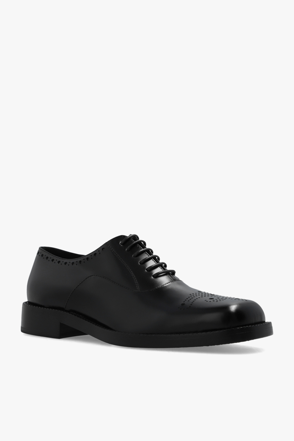 Tod's leather lace-up shoes - 黑色Oxford shoes Raf Simons